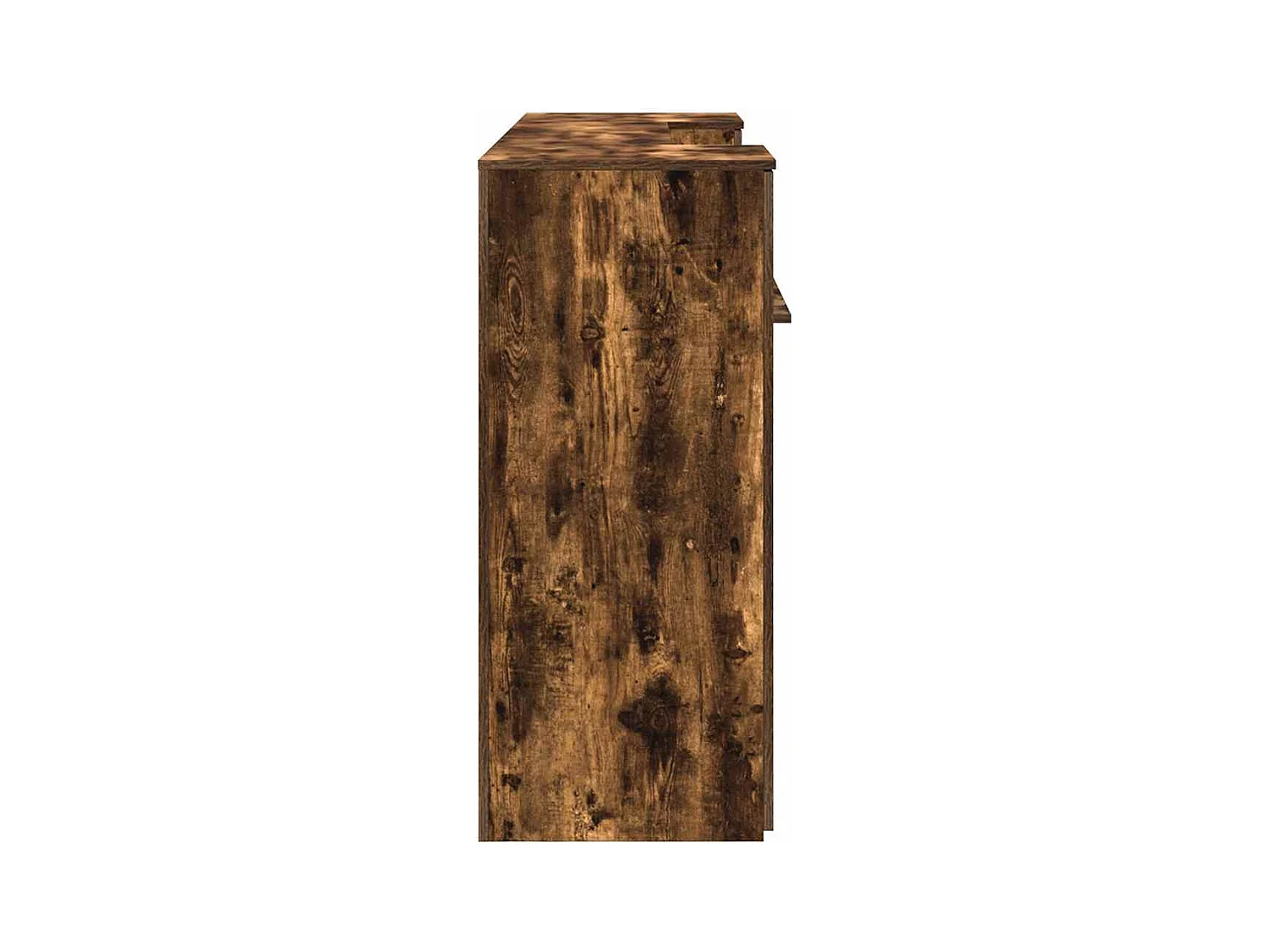 Bureau de réception chêne fumé 200x50x103,5cm bois d'ingénierie