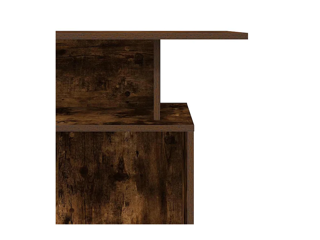 Bureau de réception chêne fumé 100x40x104 cm bois d'ingénierie