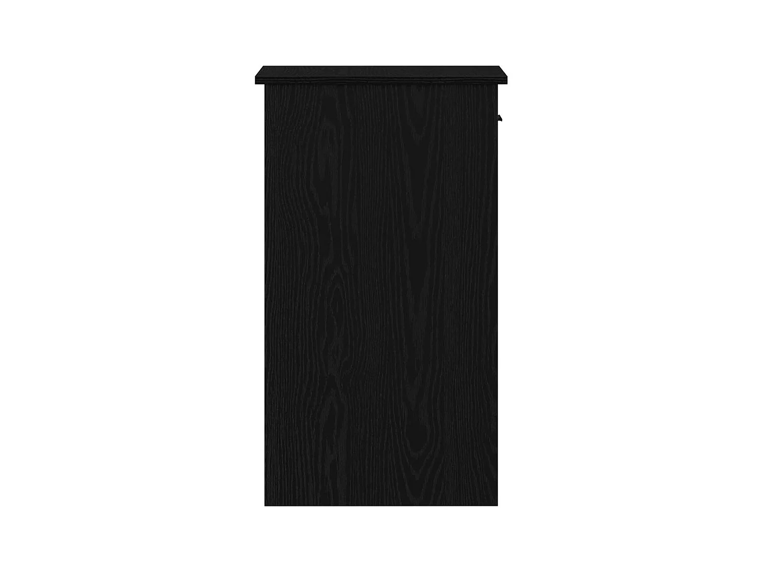 Support de tour d'ordinateur avec tiroir noir 35x45x77 cm