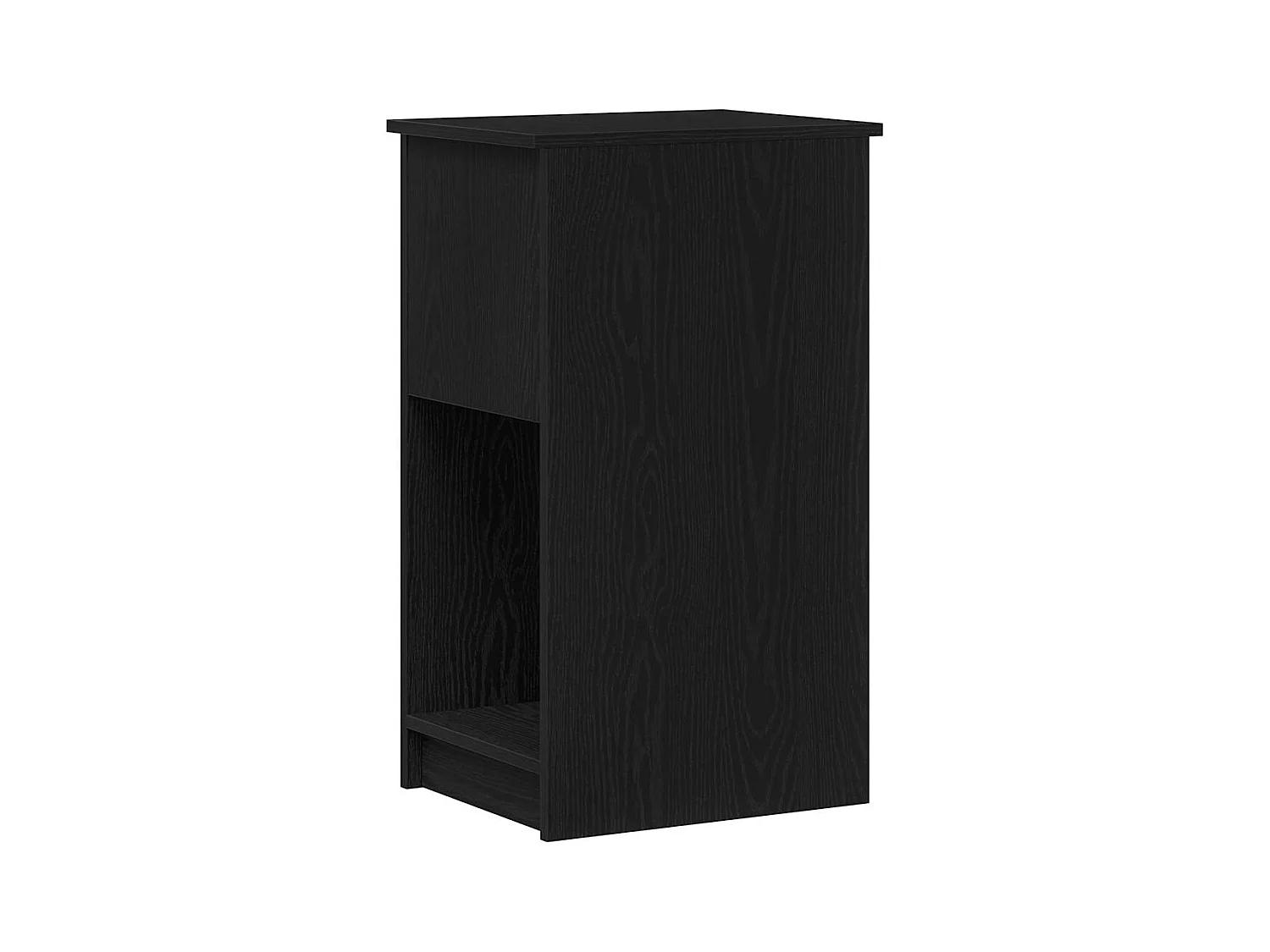 Support de tour d'ordinateur avec tiroir noir 35x45x77 cm