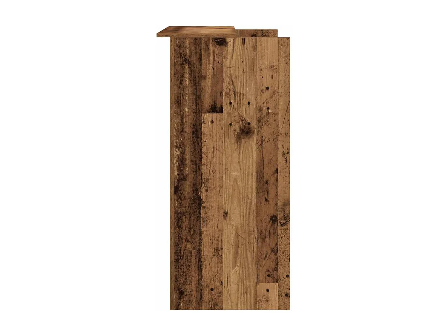 Bureau de réception vieux bois 100x50x103,5cm bois d'ingénierie