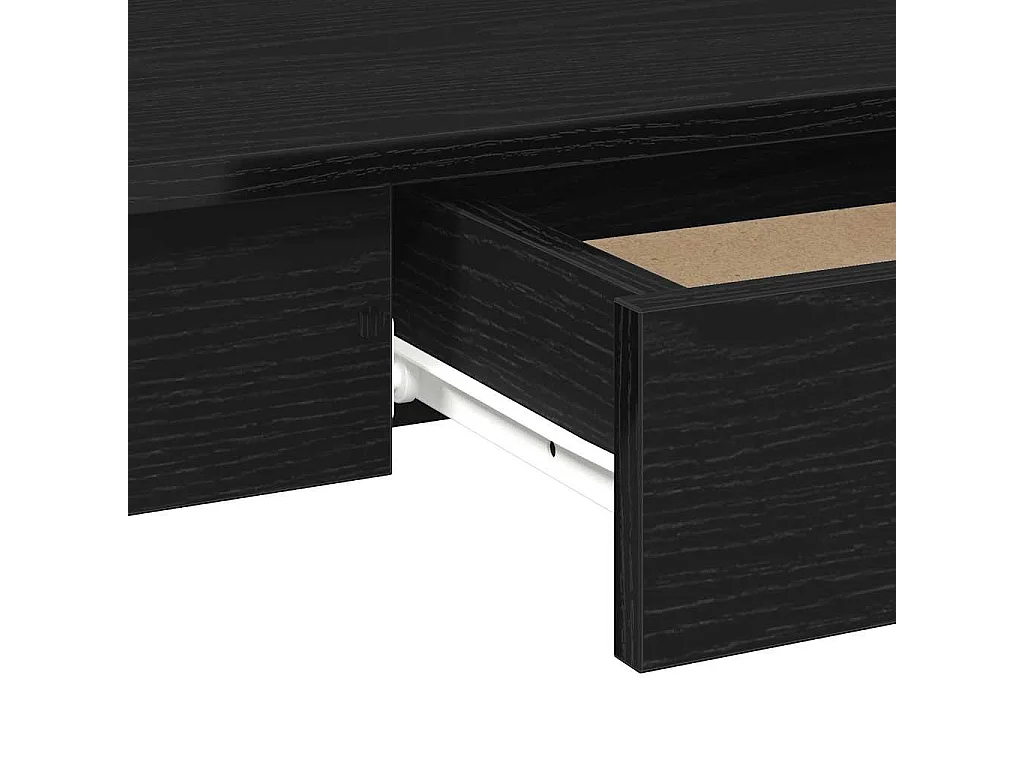 Bureau noir 100x45x75 cm bois d'ingénierie