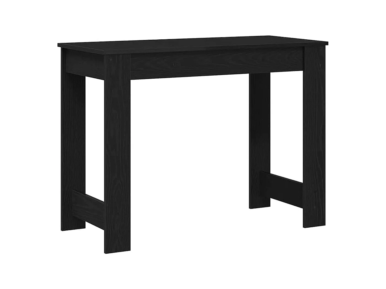 Bureau noir 100x45x75 cm bois d'ingénierie