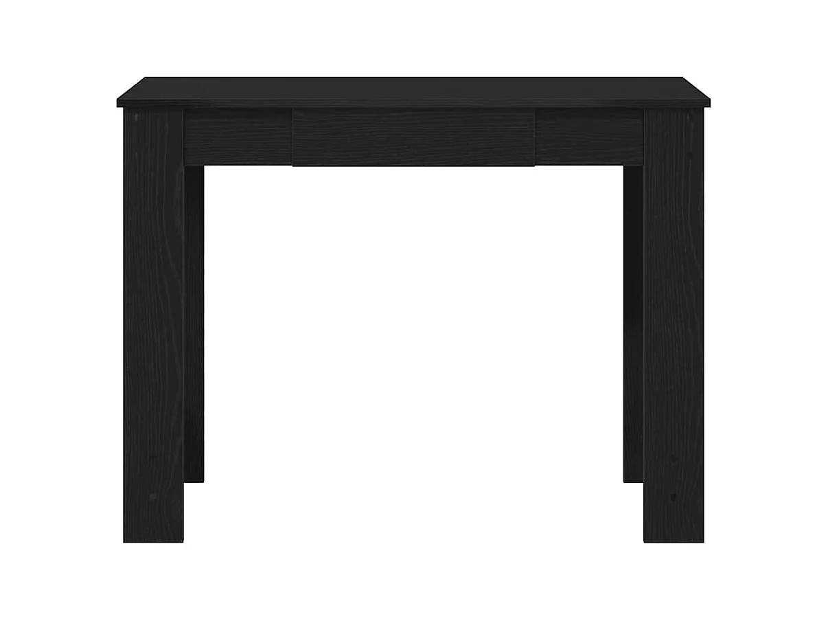 Bureau noir 100x45x75 cm bois d'ingénierie