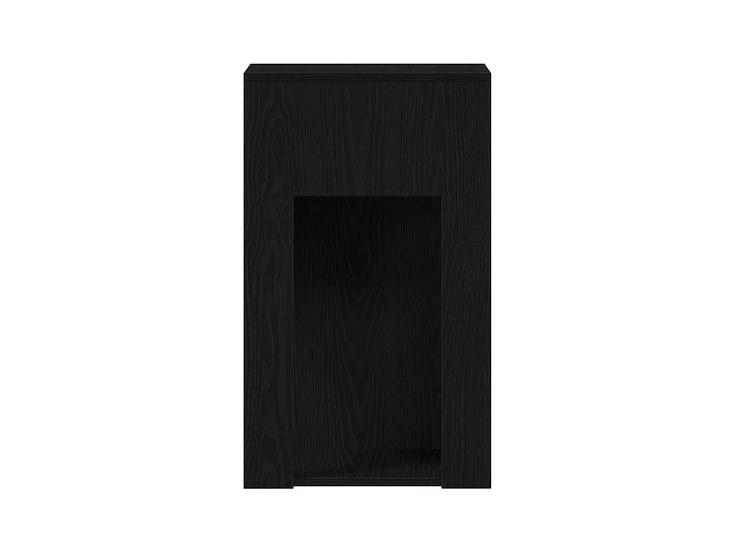 Support de tour d'ordinateur avec tiroir noir 30x44x74 cm