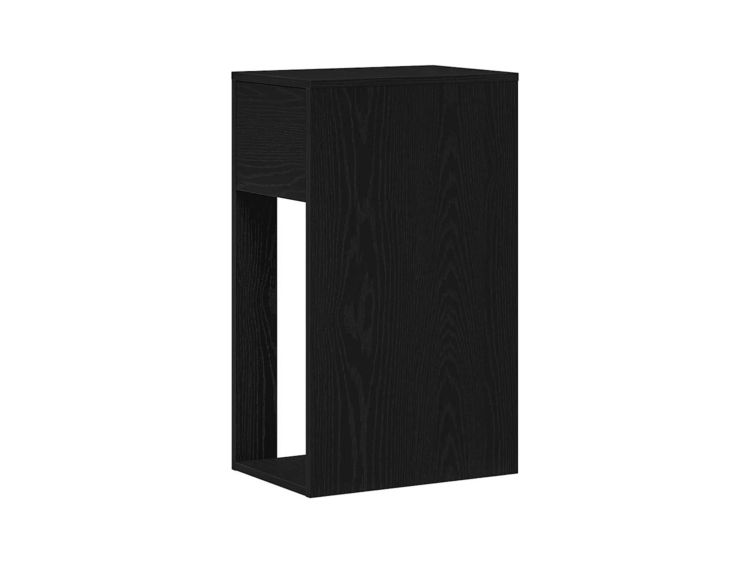 Support de tour d'ordinateur avec tiroir noir 30x44x74 cm