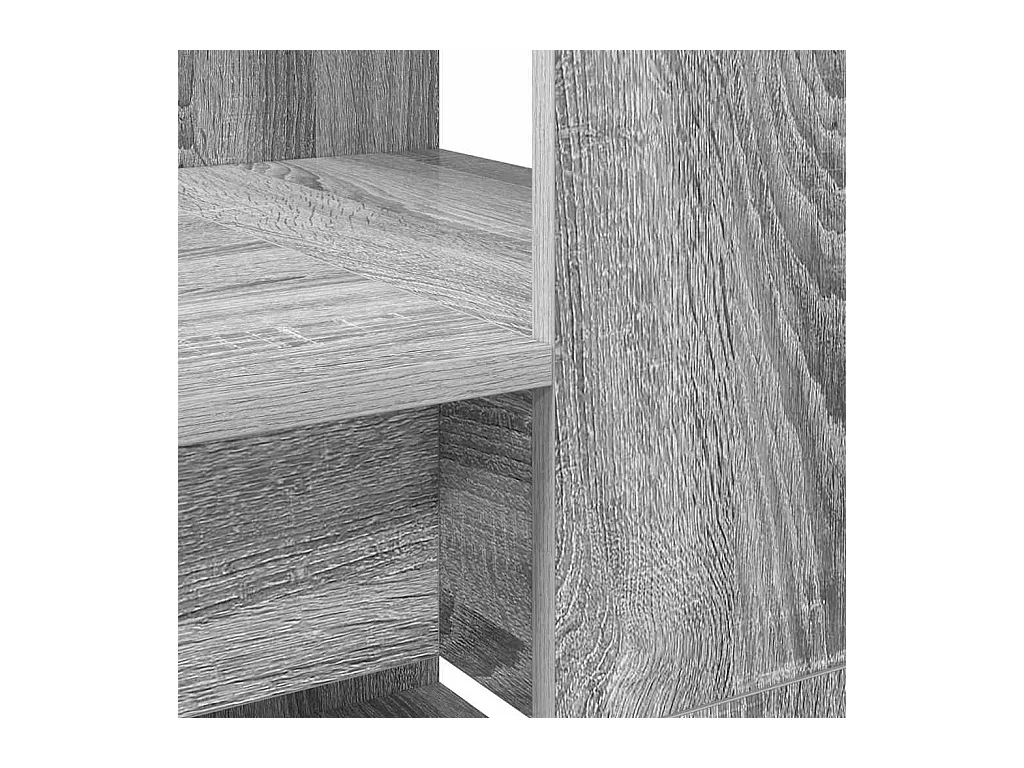 Bureau Sonoma gris 113 x 54 x 120 cm Bois d'ingénierie