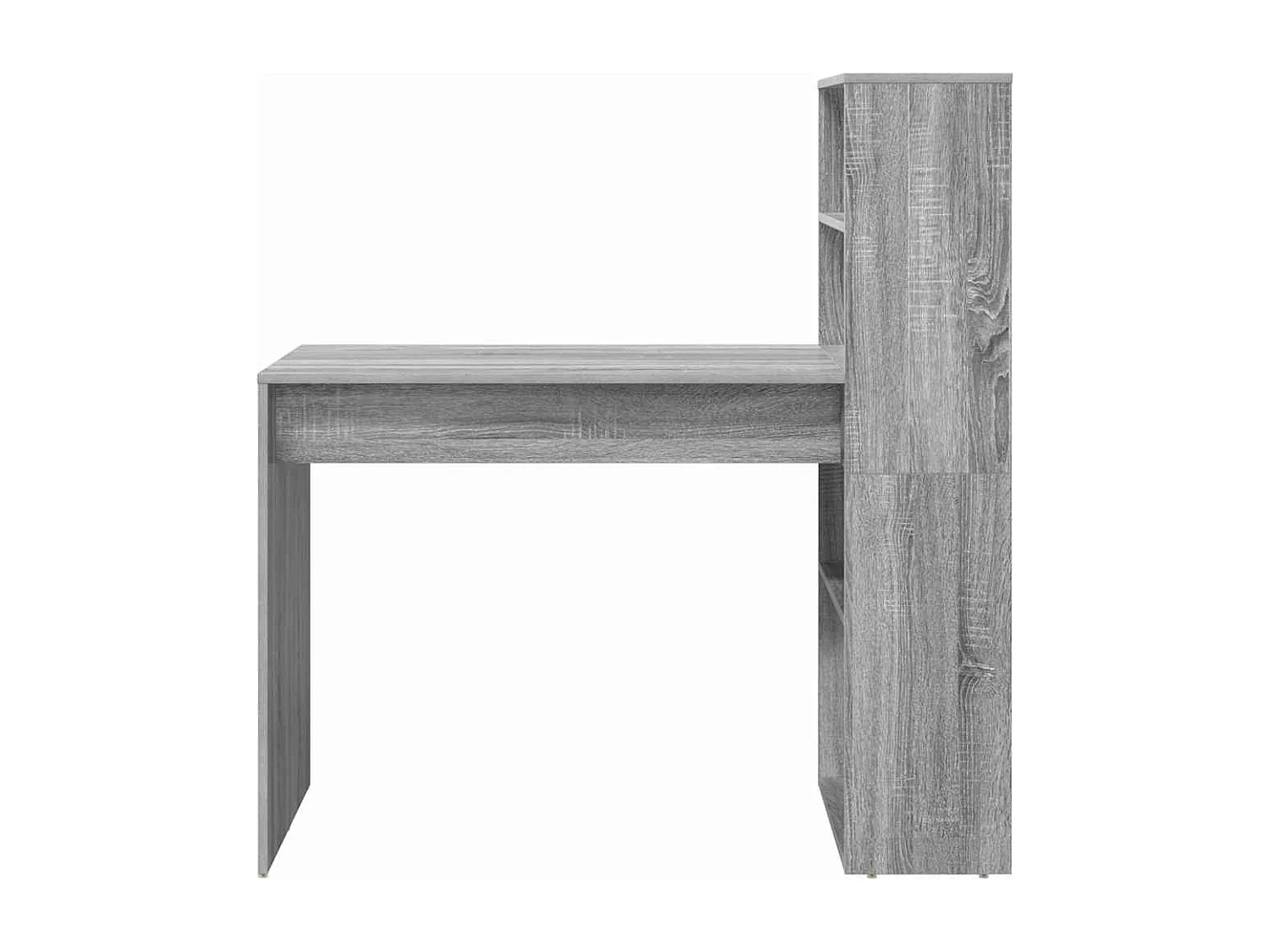 Bureau Sonoma gris 113 x 54 x 120 cm Bois d'ingénierie