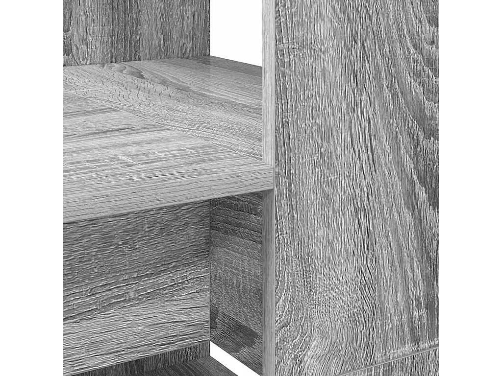 Bureau Sonoma gris 113 x 54 x 120 cm Bois d'ingénierie