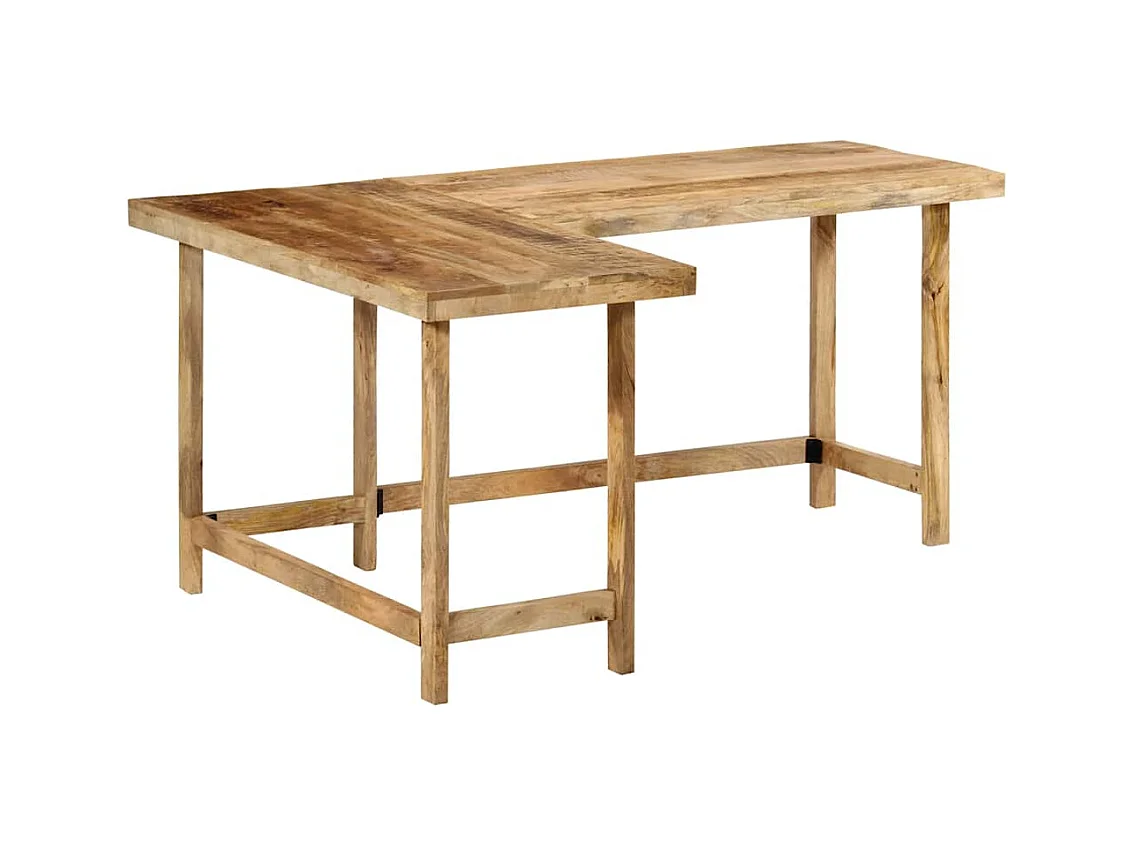 Bureau 165x110x75 cm bois massif de manguier