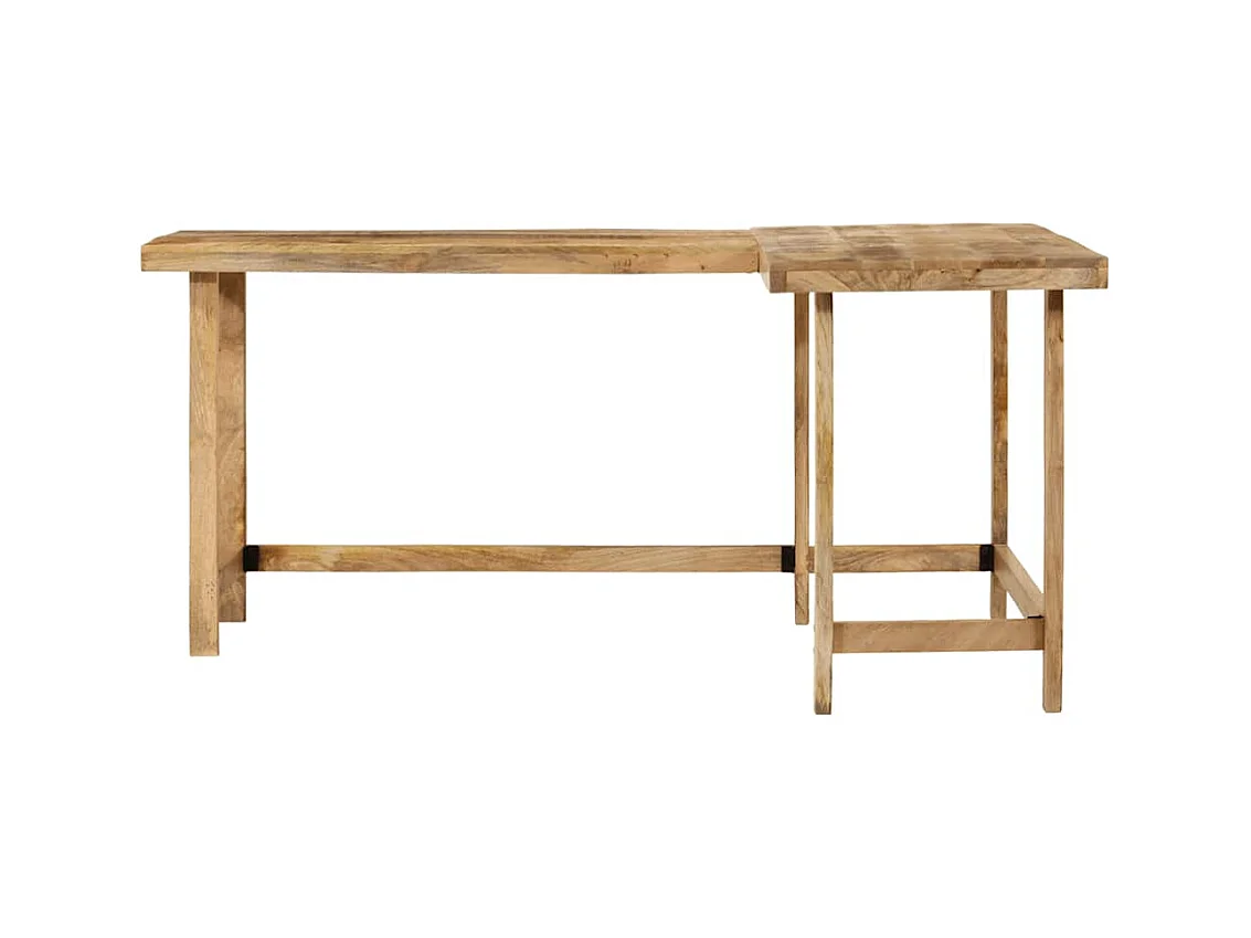 Bureau 165x110x75 cm bois massif de manguier