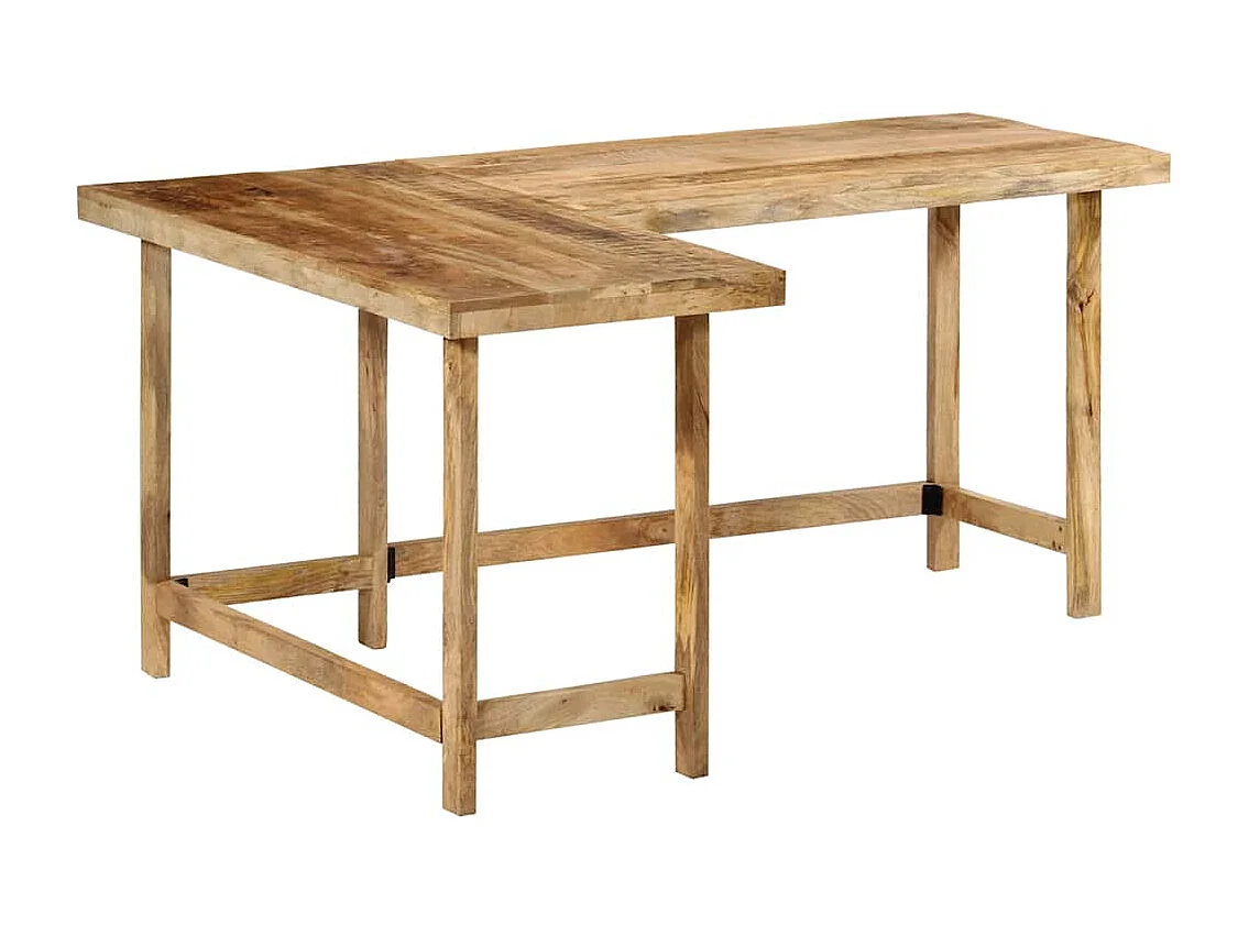 Bureau 165x110x75 cm bois massif de manguier