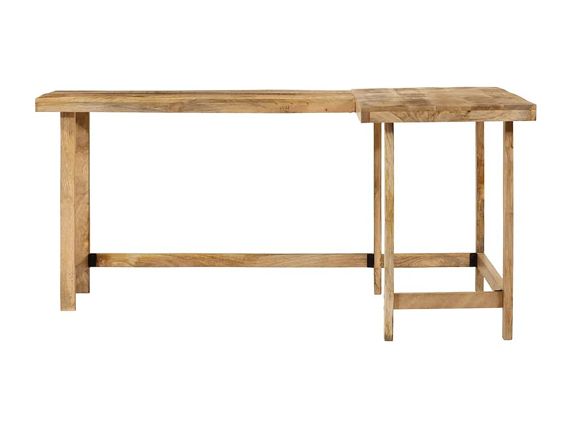 Bureau 165x110x75 cm bois massif de manguier