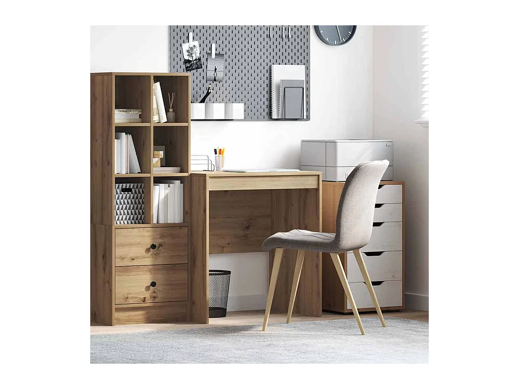 Bureau chêne artisanal 70 x 50 x 76 cm Bois d'ingénierie