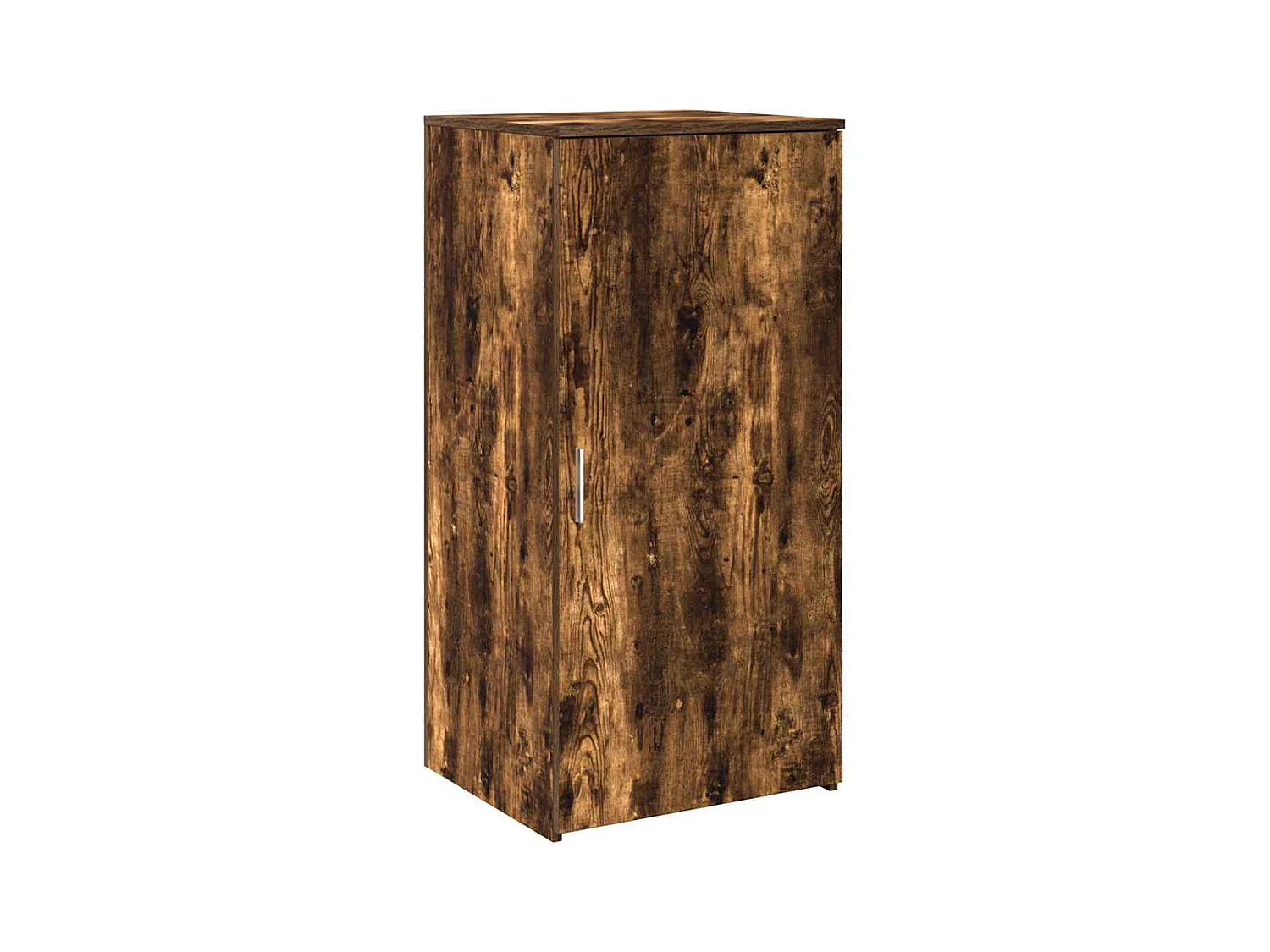 Bureau de réception chêne fumé 155x50x103,5cm bois d'ingénierie