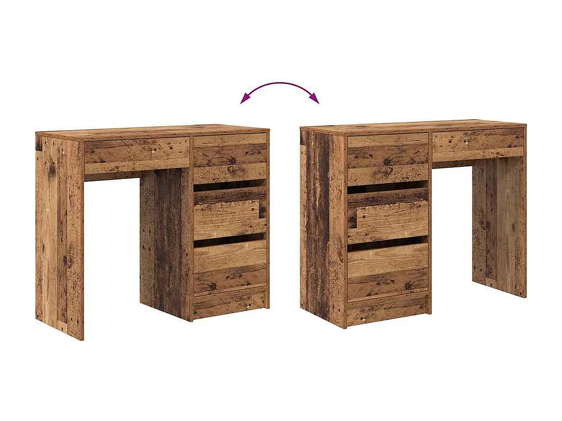 Bureau Bois ancien 90 x 37,5 x 75 cm Bois d'ingénierie