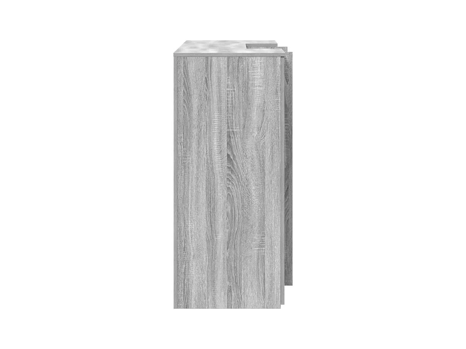 Bureau de réception sonoma gris 135x50x103,5 cm bois ingénierie