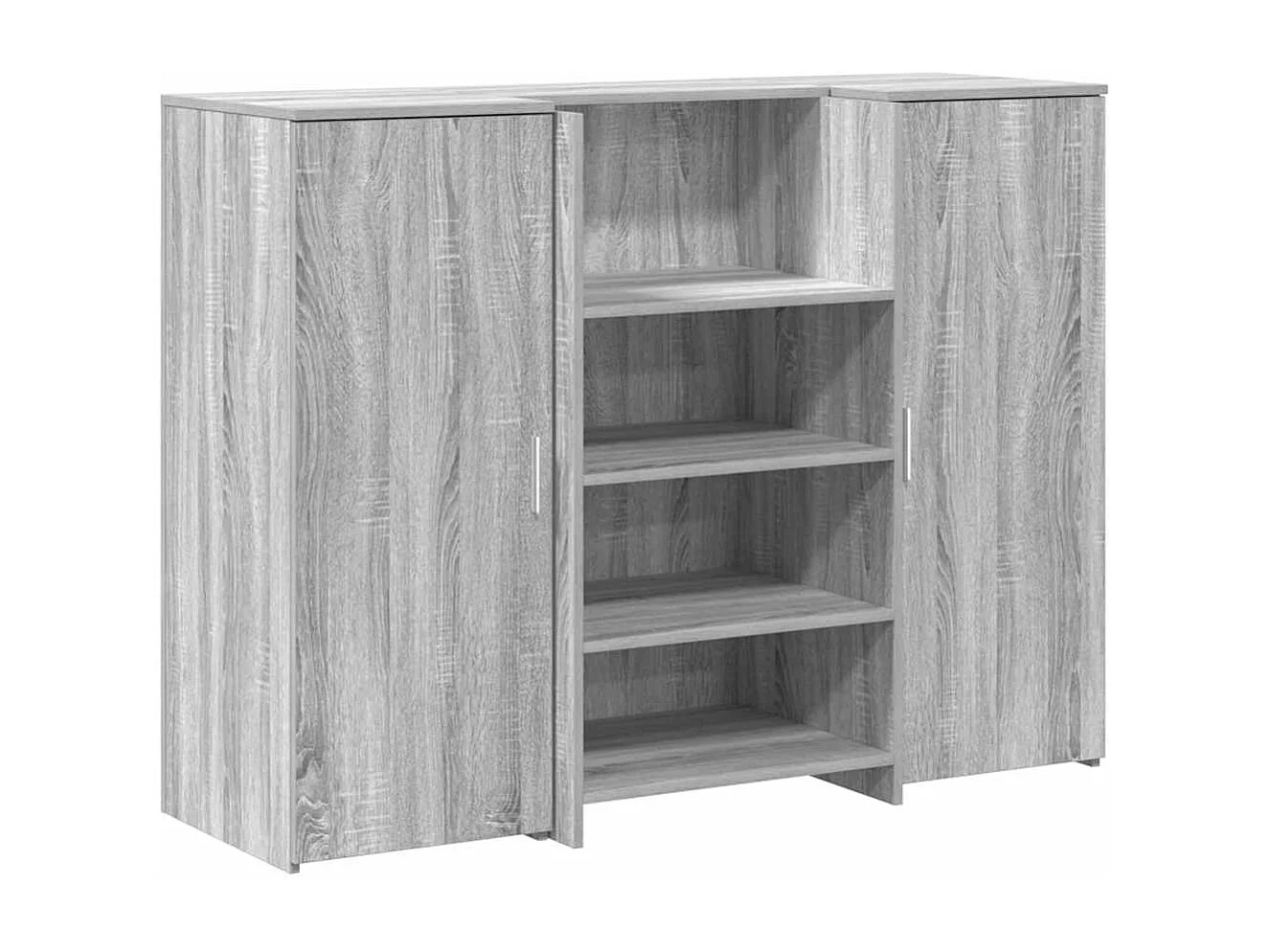 Bureau de réception sonoma gris 135x50x103,5 cm bois ingénierie