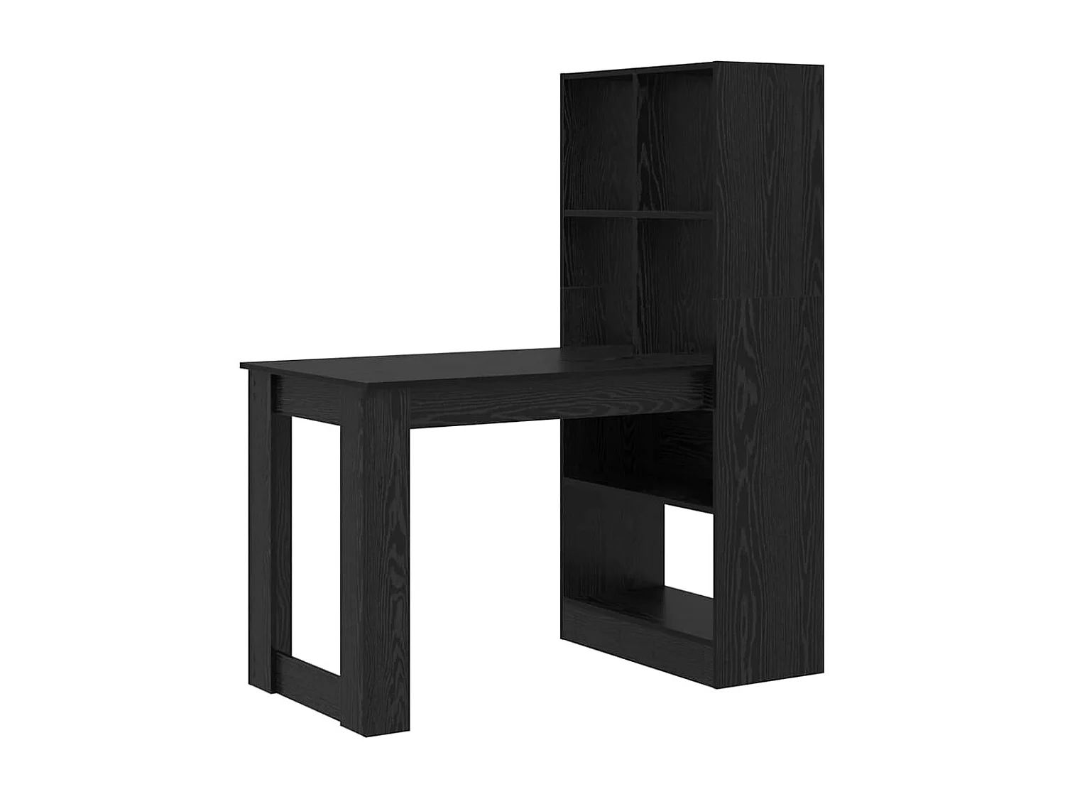 Bureau Chêne noir 122 x 67 x 145 cm Bois d'ingénierie