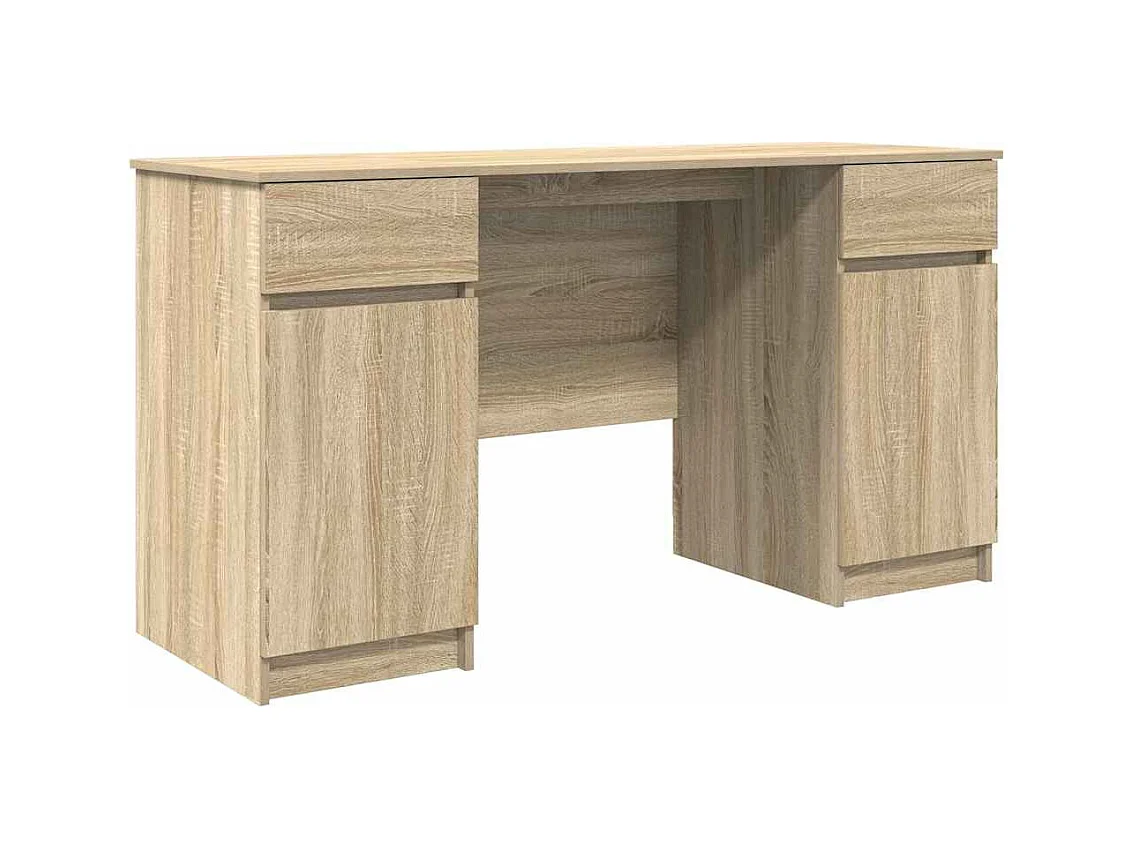 Bureau Chêne sonoma 140 x 49 x 76 cm Bois d'ingénierie