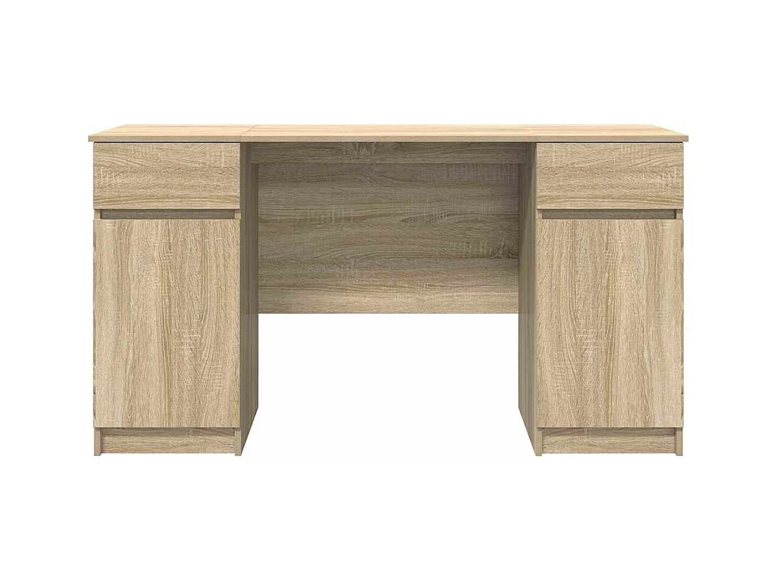 Bureau Chêne sonoma 140 x 49 x 76 cm Bois d'ingénierie