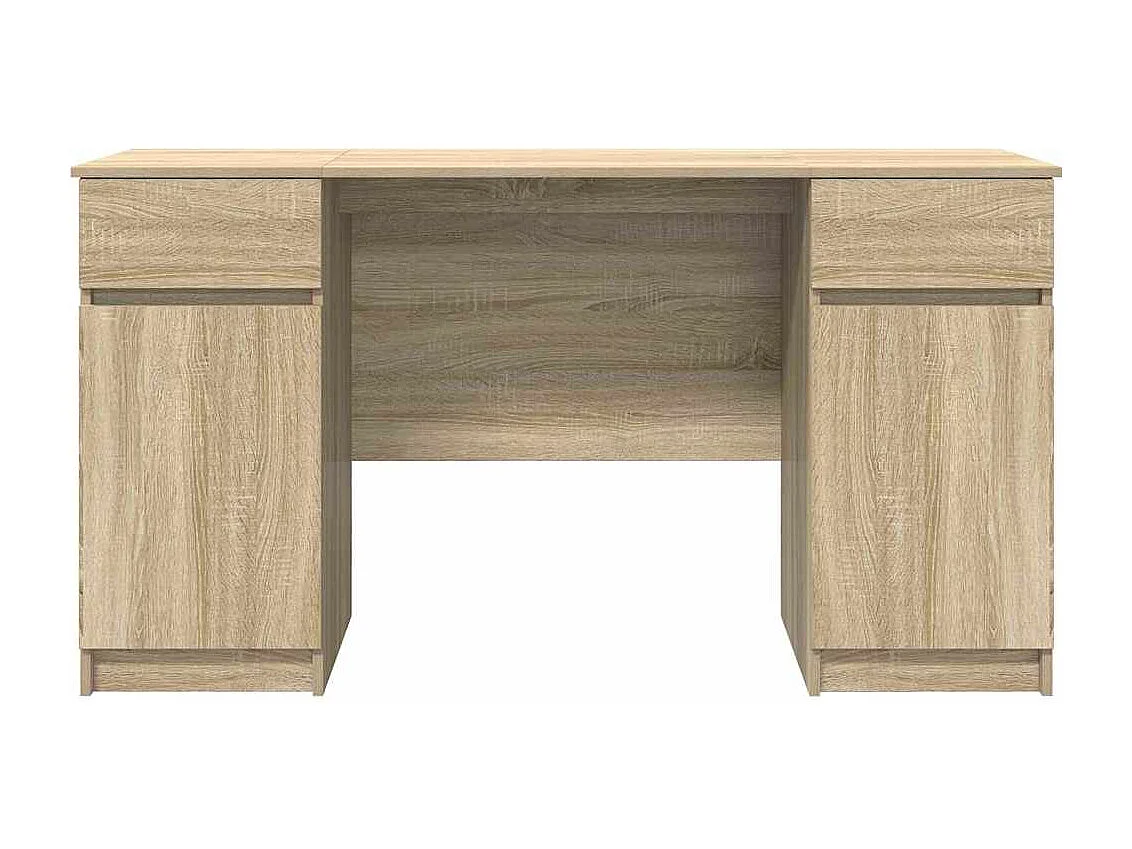Bureau Chêne sonoma 140 x 49 x 76 cm Bois d'ingénierie