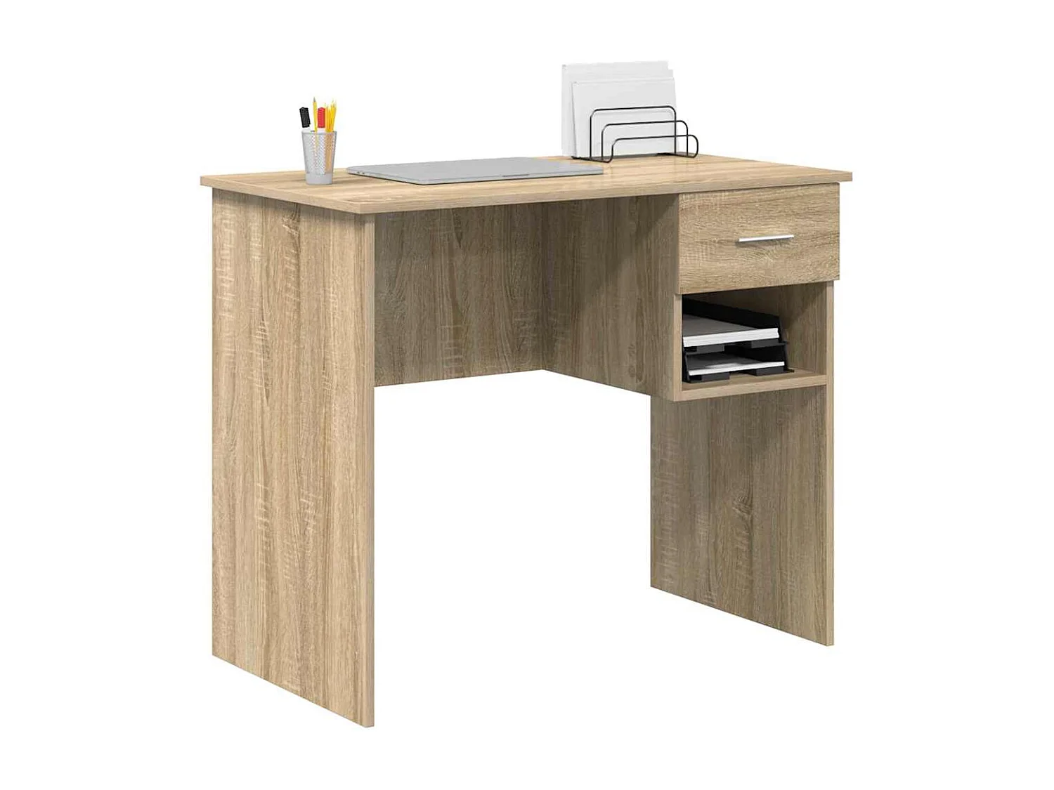 Bureau Chêne sonoma 90 x 49.5 x 75 cm Bois d'ingénierie
