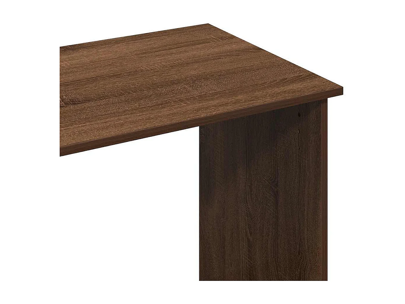 Bureau chêne marron 102x50x75 cm bois d'ingénierie