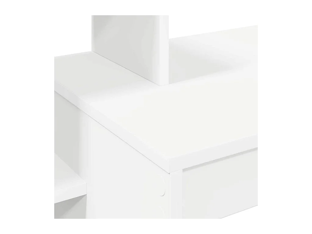 Mesa com prateleira Branco 100 x 40 x 90 cm Madeira processada