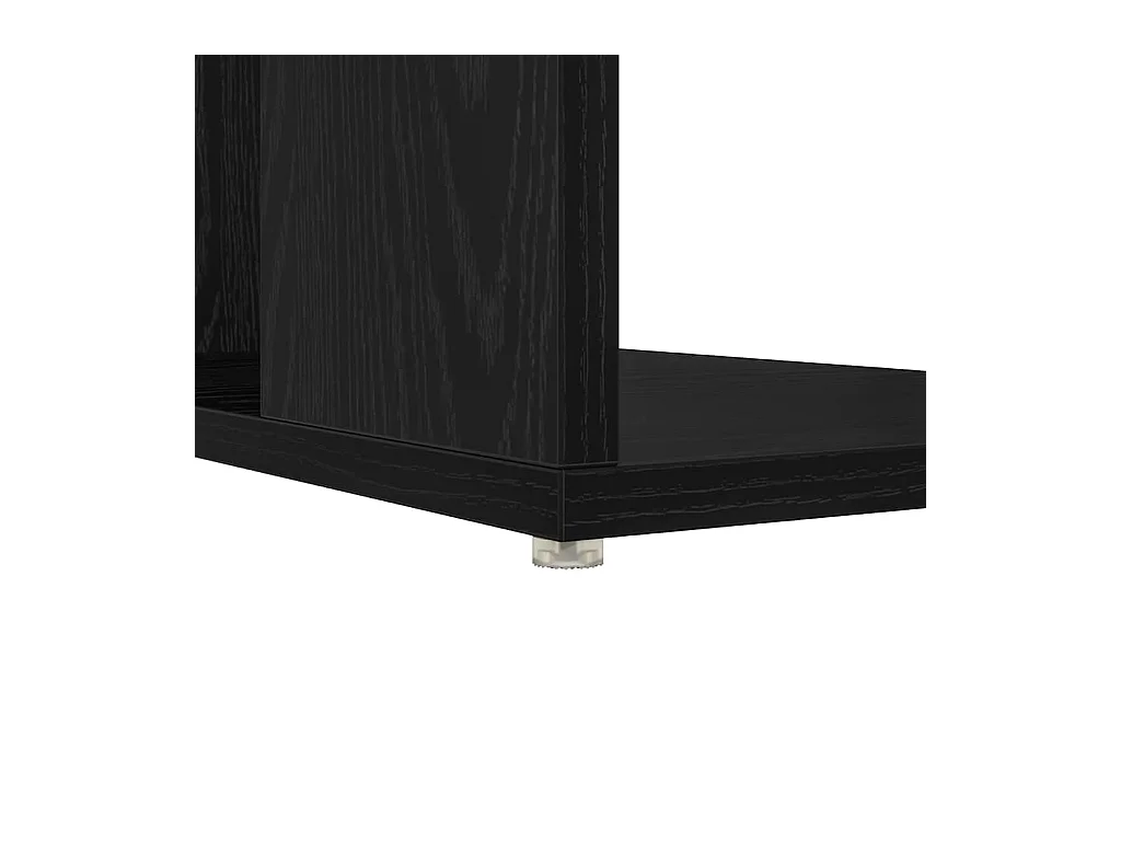 Bureau avec Rangement Chêne noir 130 x 50,5 x 75 cm