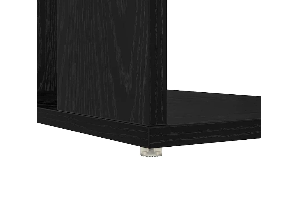 Bureau avec Rangement Chêne noir 130 x 50,5 x 75 cm