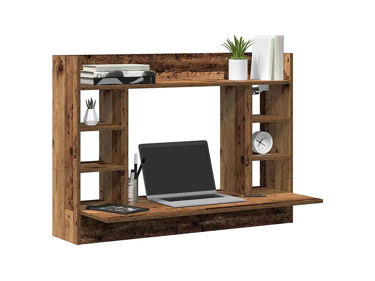 Bureau mural Bois ancien 105 x 48 x 75 cm Bois d'ingénierie