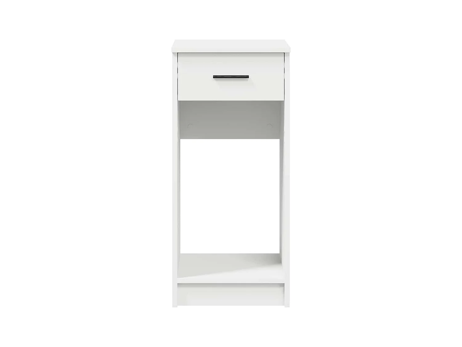 Support de tour d'ordinateur avec tiroir blanc 35x45x77 cm