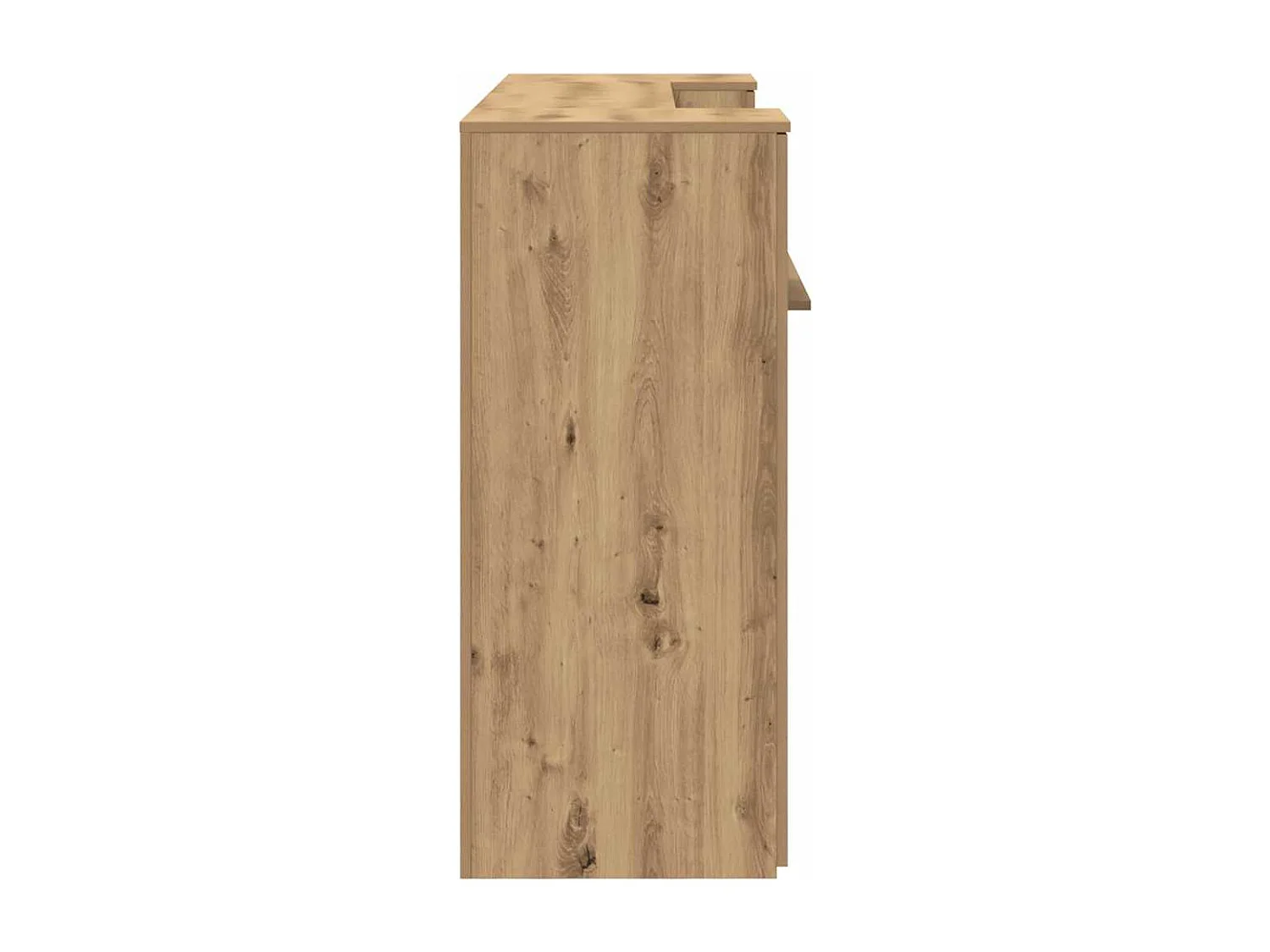 Bureau réception chêne artisanal 180x50x103,5cm bois ingénierie