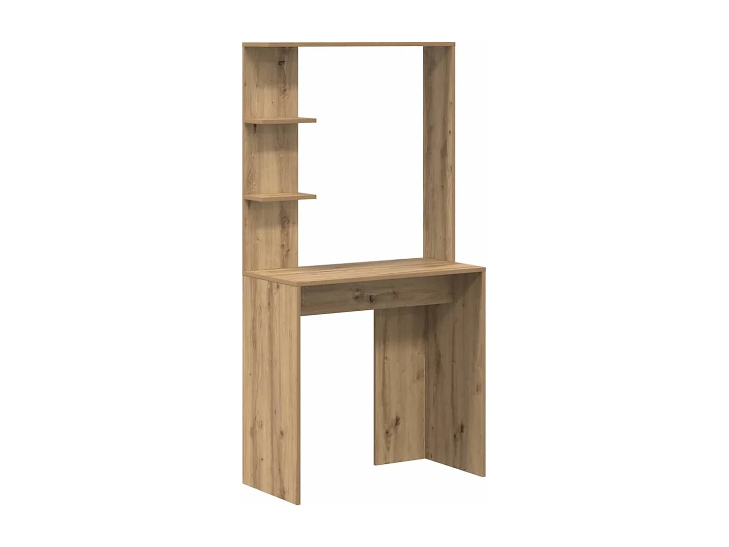 Bureau chêne artisanal 78.5 x 37 x 154.5 cm Bois d'ingénierie