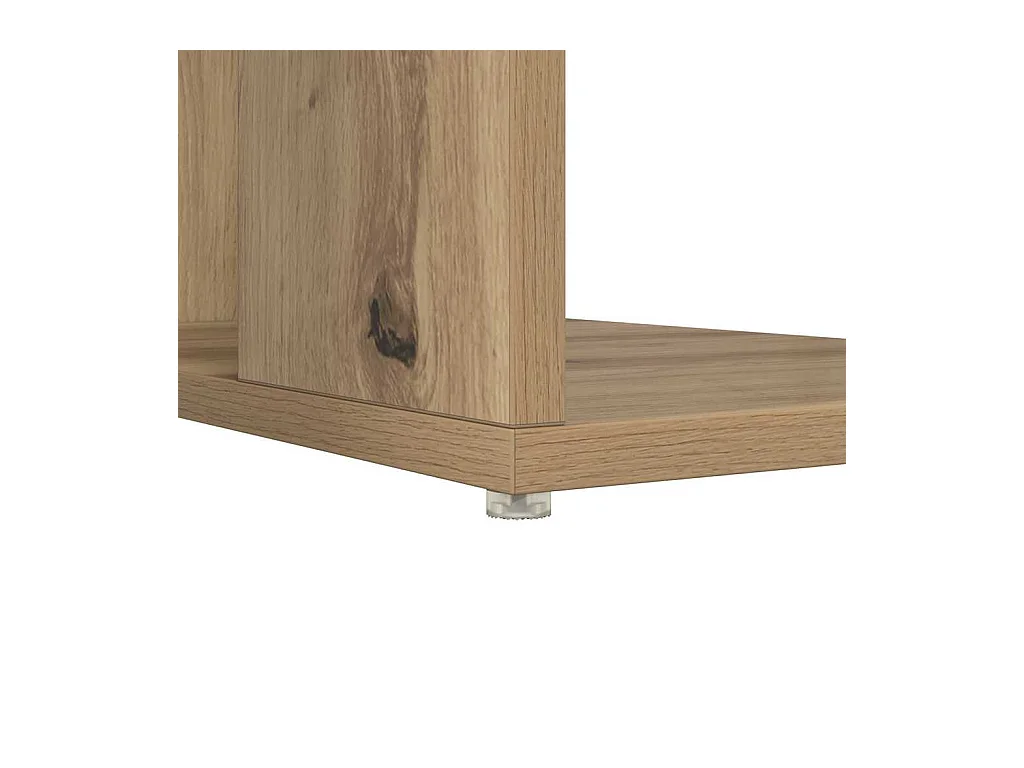 Bureau avec Rangement chêne artisanal 130 x 50,5 x 75 cm