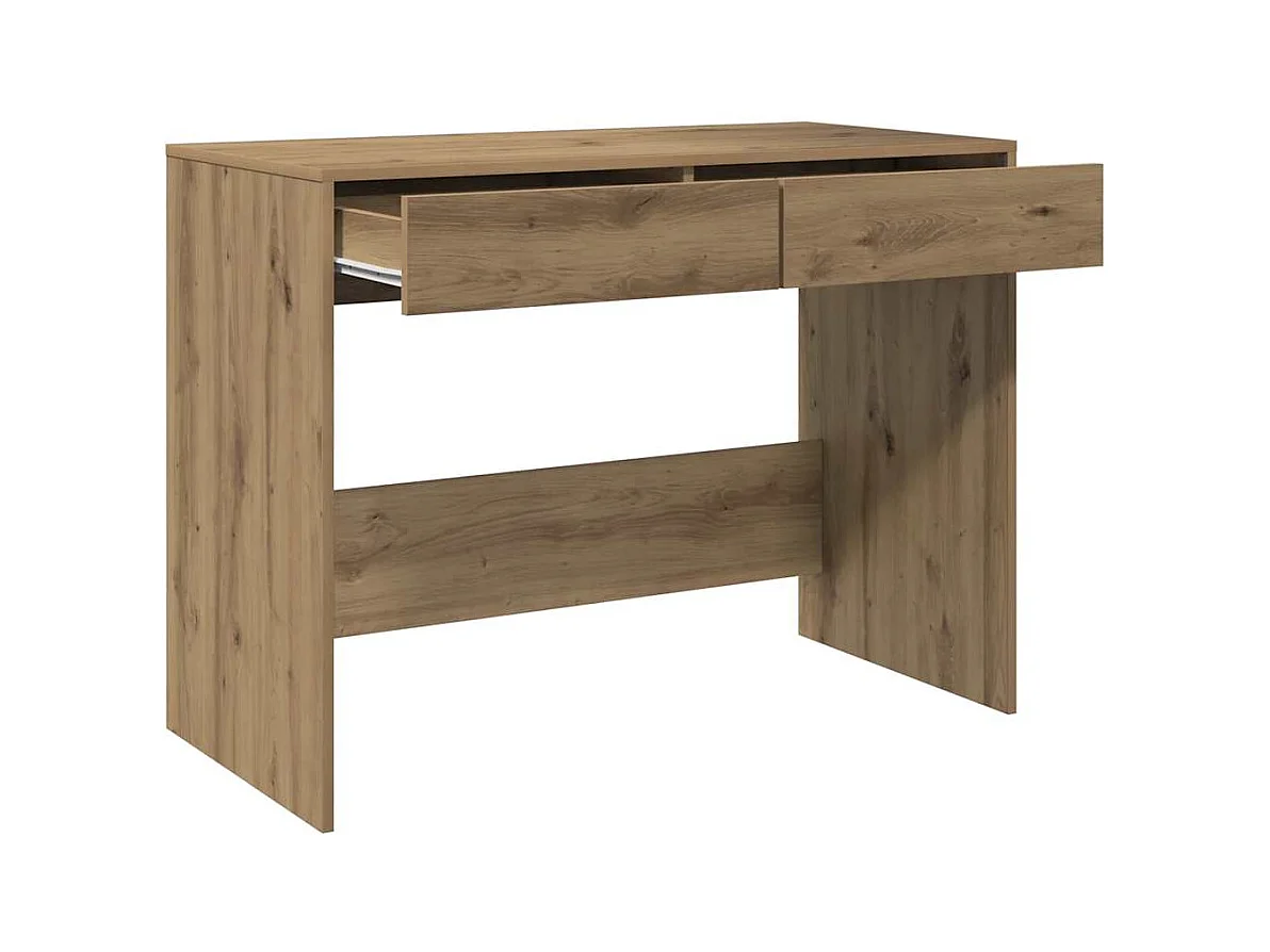 Escritorio de madera de ingeniería roble artisan 101x50x76,5 cm