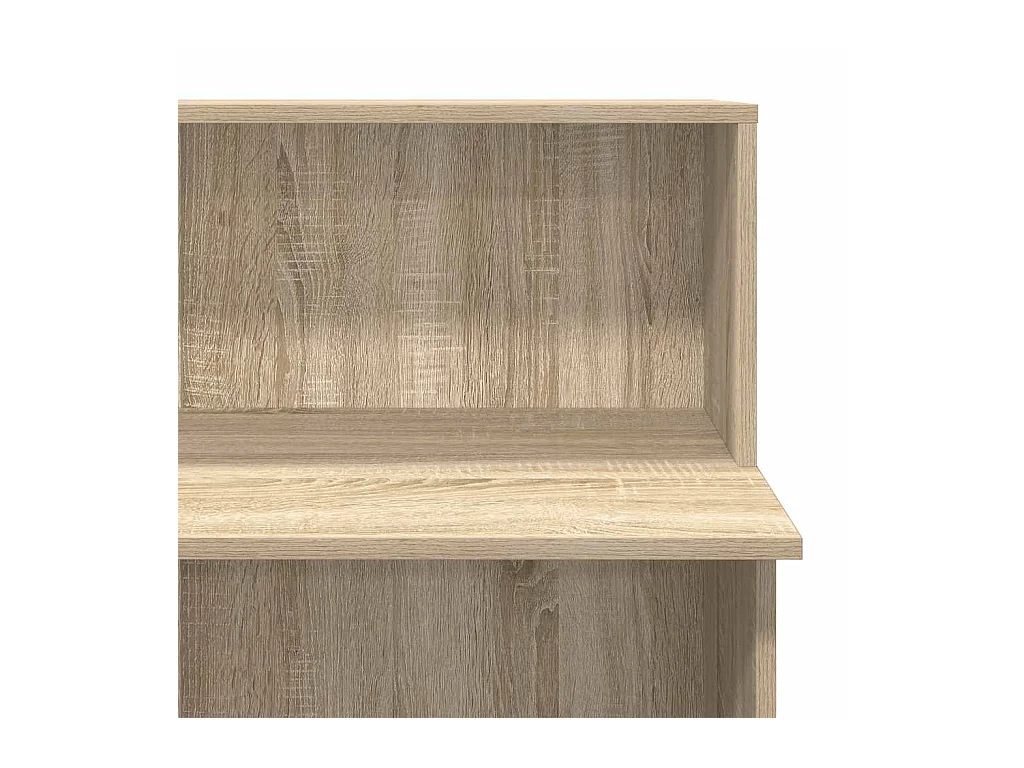 Bureau réception chêne sonoma 100x50x103,5 cm bois d'ingénierie