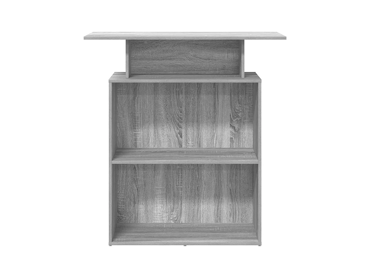 Bureau de réception sonoma gris 100x40x104 cm bois ingénierie