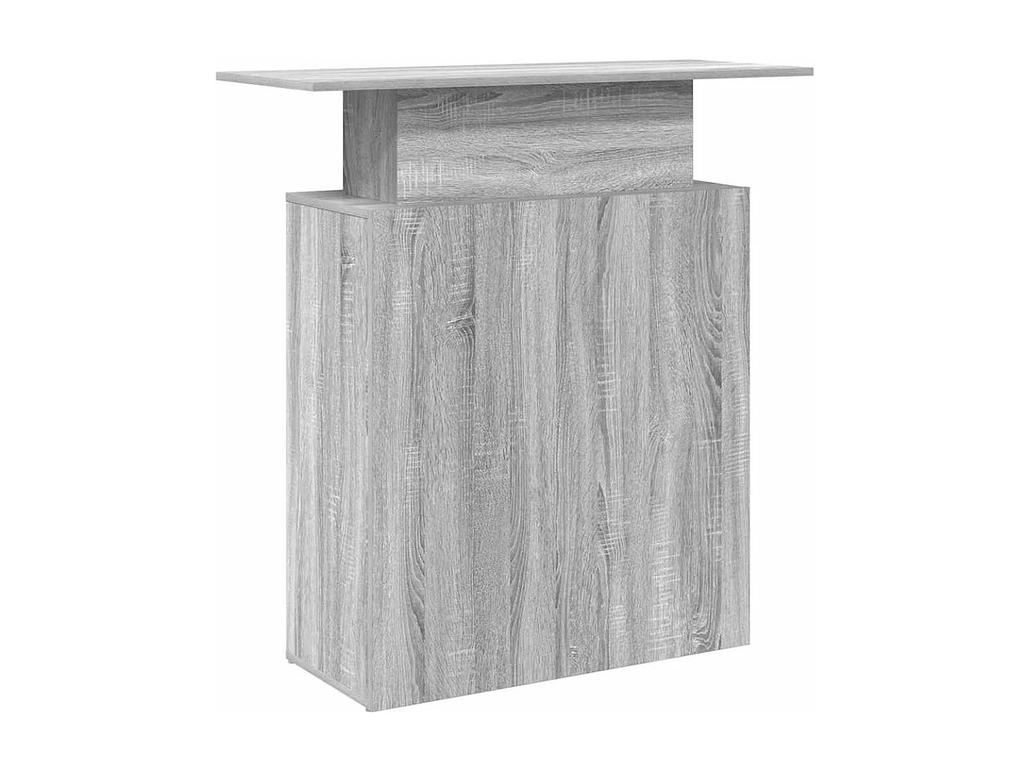 Bureau de réception sonoma gris 100x40x104 cm bois ingénierie