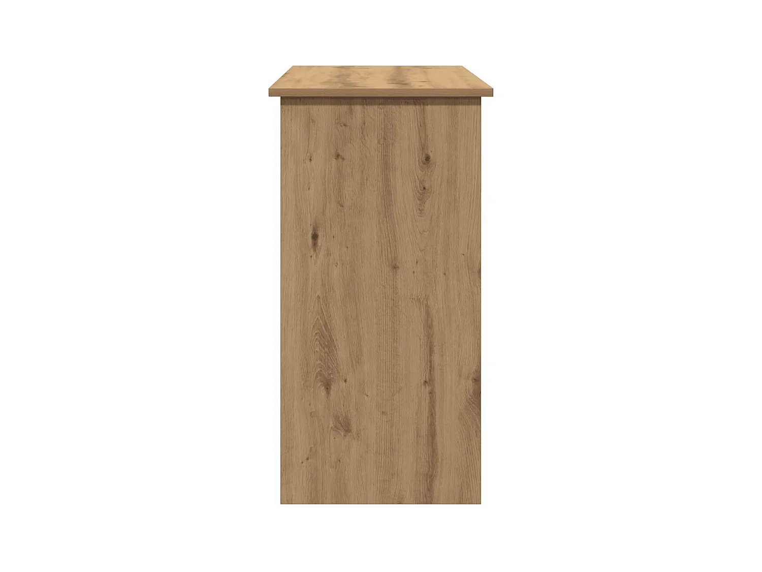 Bureau chêne artisanal 80x40x75 cm bois d'ingénierie