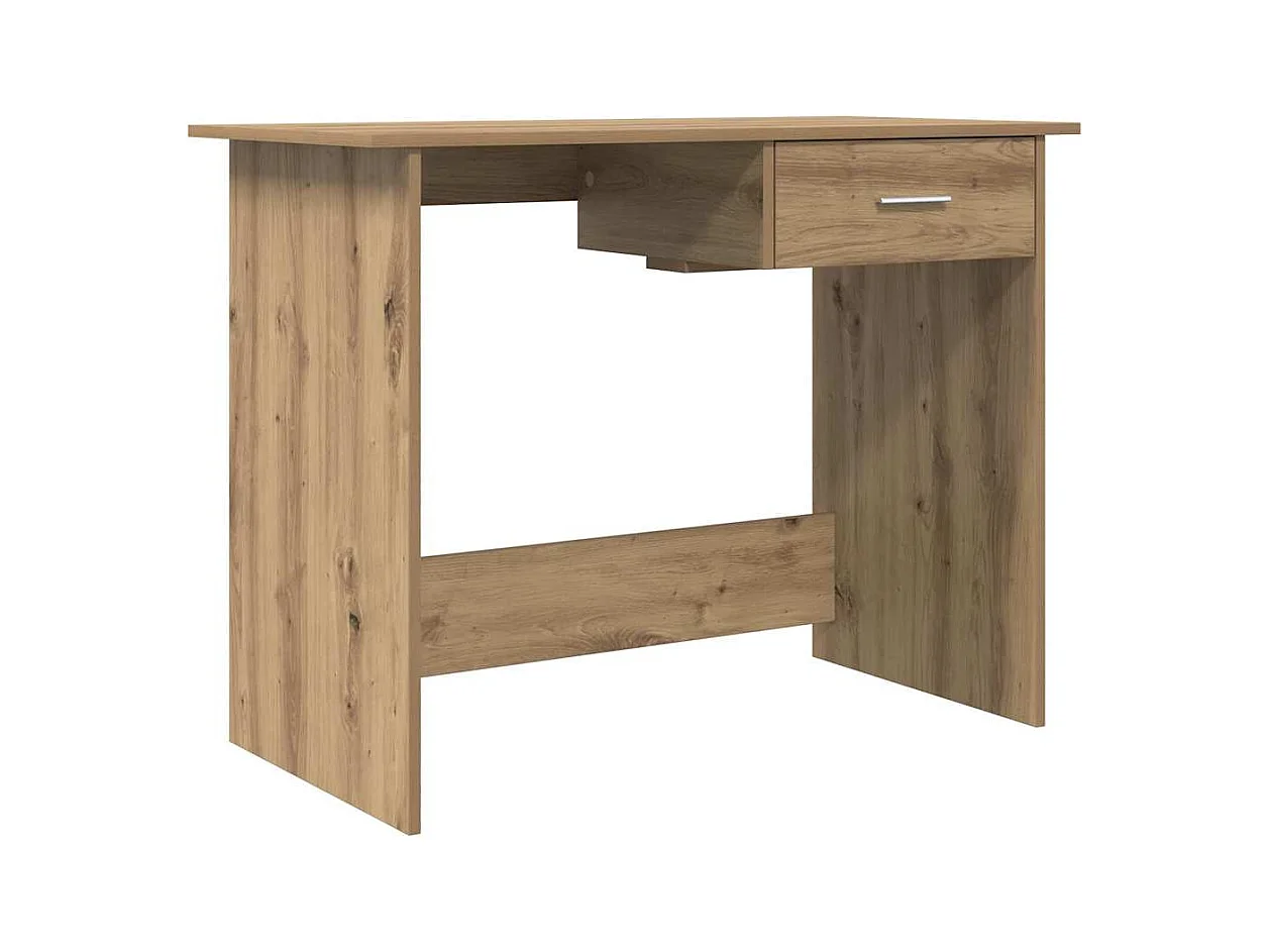 Bureau chêne artisanal 100 x 50 x 76 cm Bois d'ingénierie