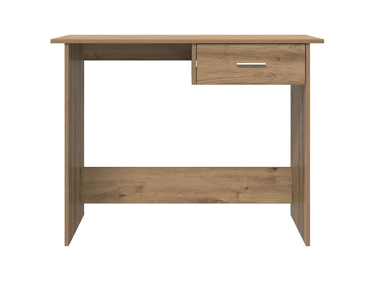 Bureau chêne artisanal 100 x 50 x 76 cm Bois d'ingénierie