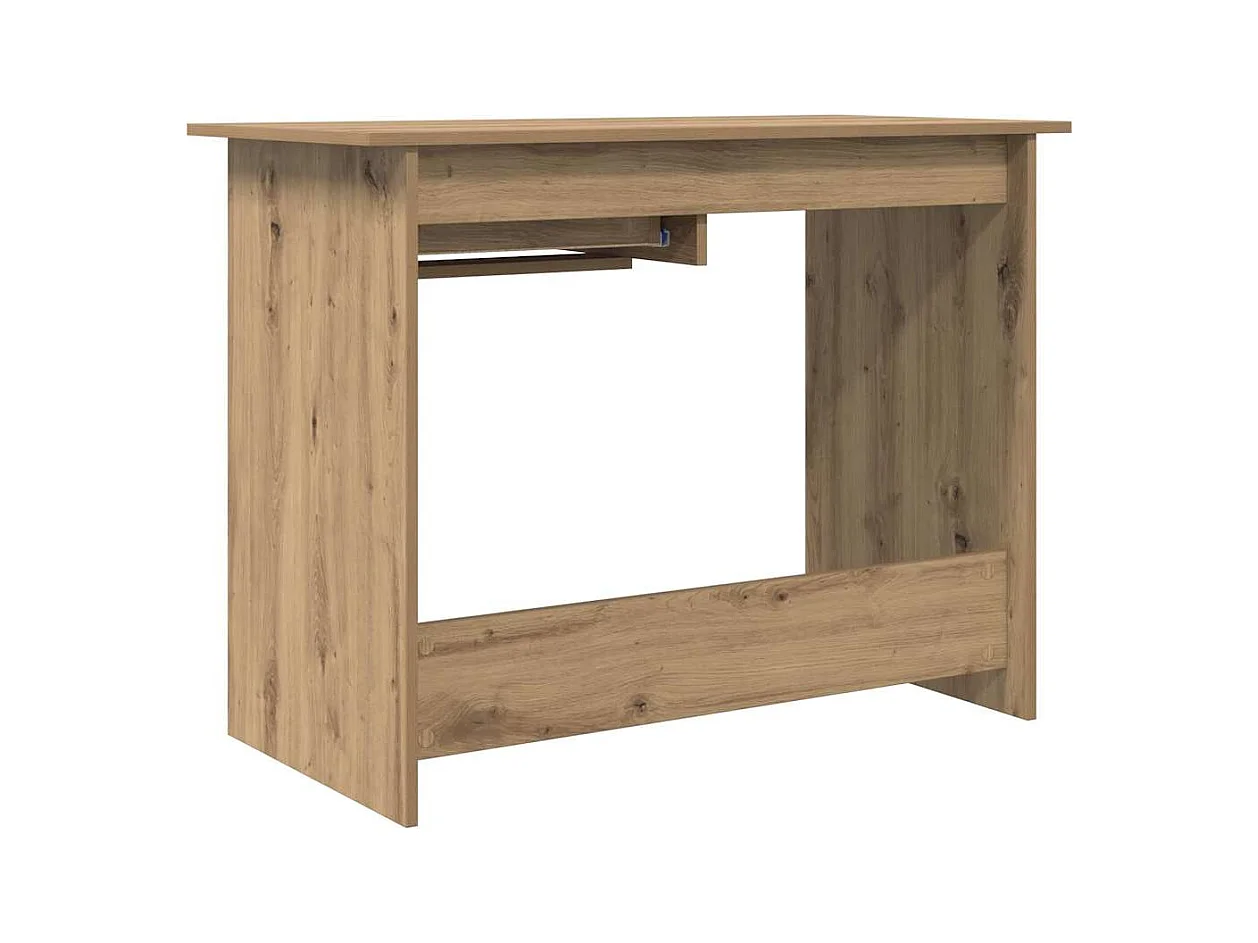 Bureau chêne artisanal 100 x 50 x 76 cm Bois d'ingénierie