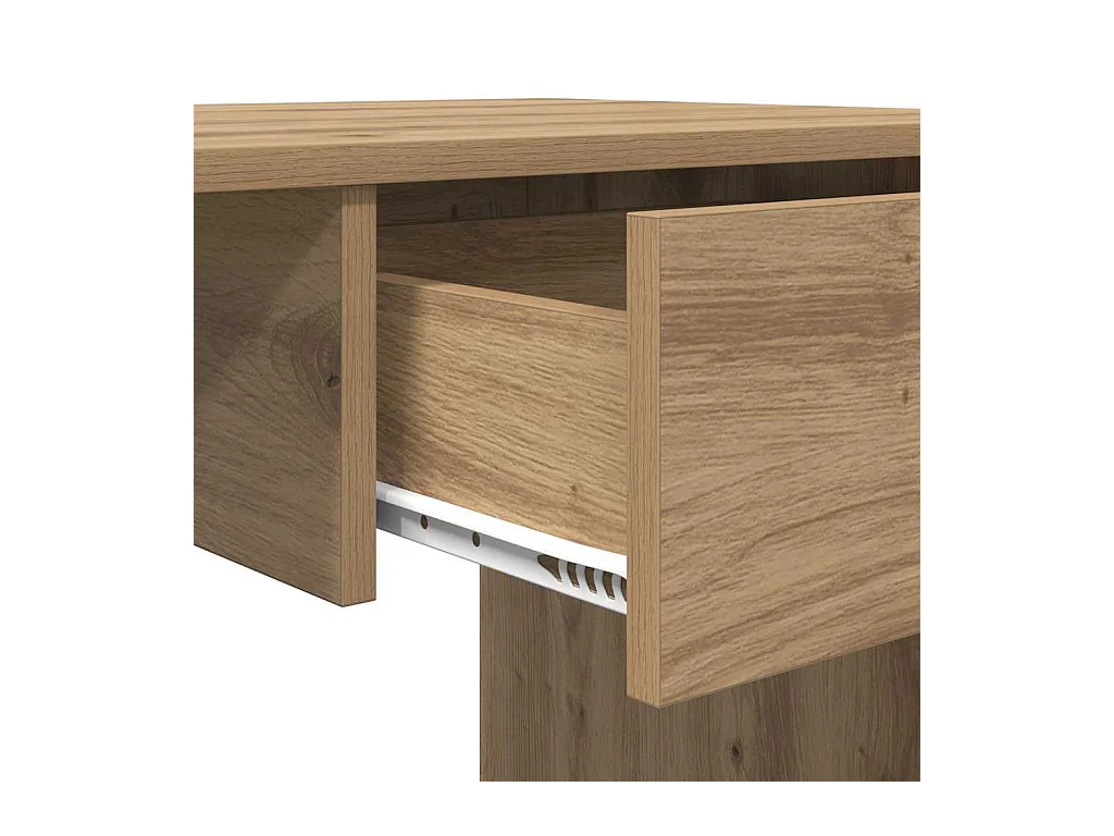 Bureau chêne artisanal 100 x 50 x 76 cm Bois d'ingénierie