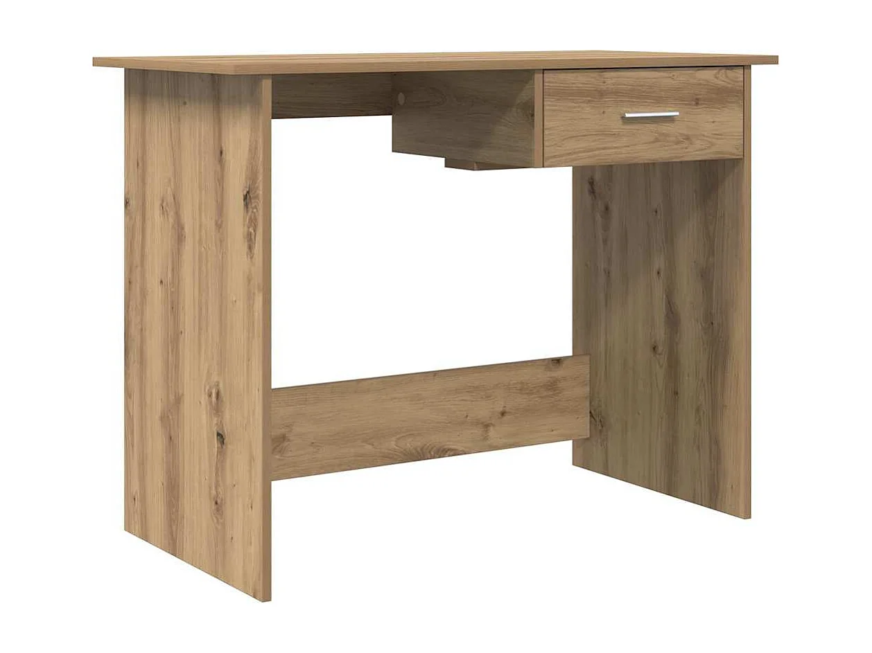 Bureau chêne artisanal 100 x 50 x 76 cm Bois d'ingénierie