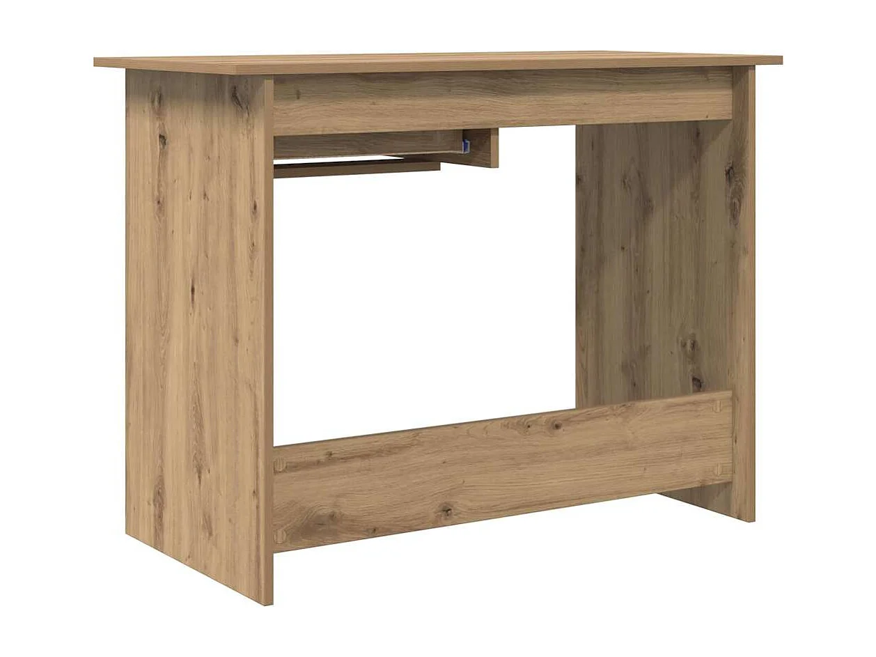 Bureau chêne artisanal 100 x 50 x 76 cm Bois d'ingénierie