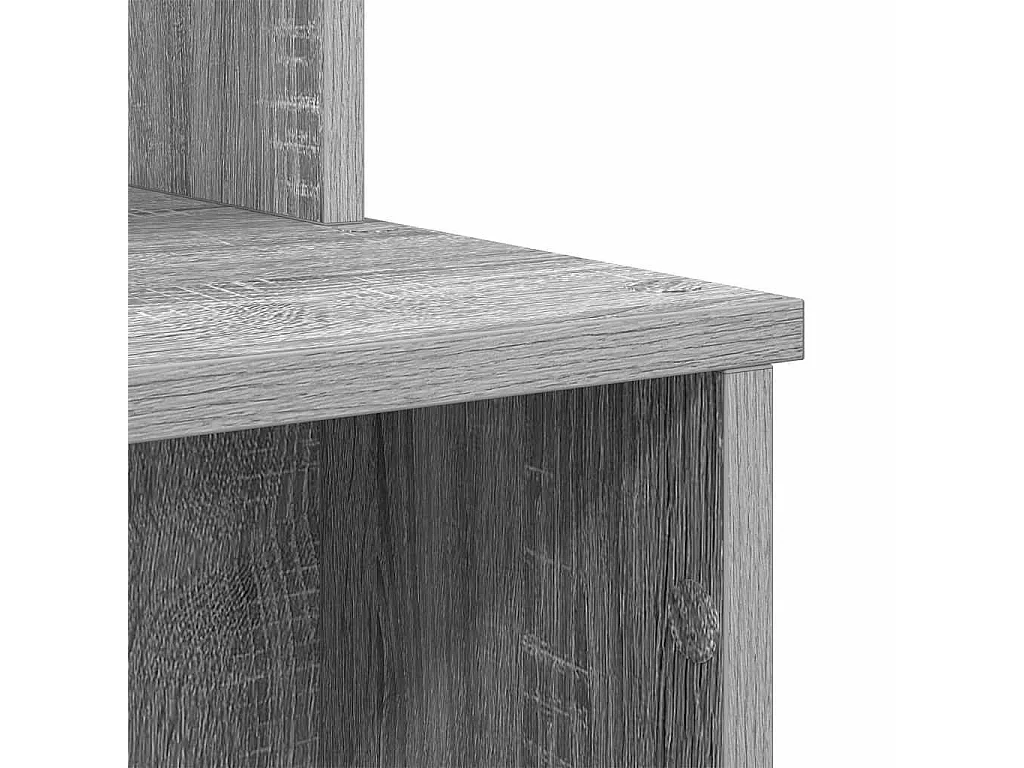 Bureau avec Rangement Sonoma gris 120.5 x 44 x 88.5 cm