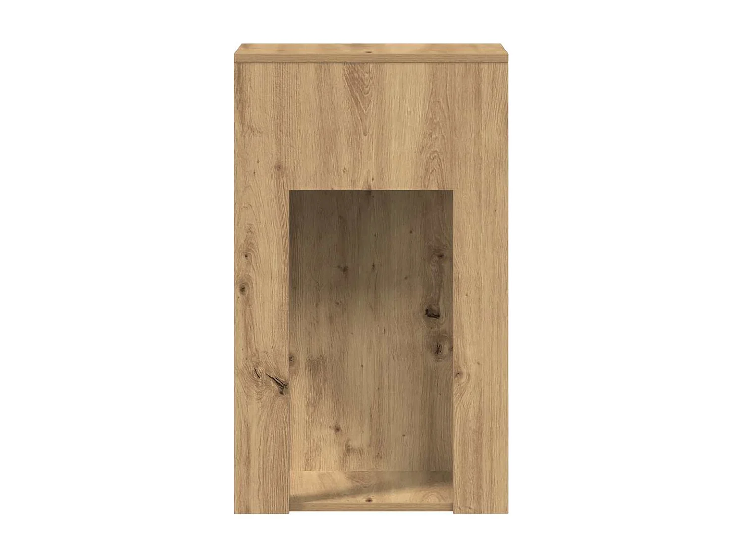 Support de tour d'ordinateur tiroir chêne artisanal 30x44x74 cm