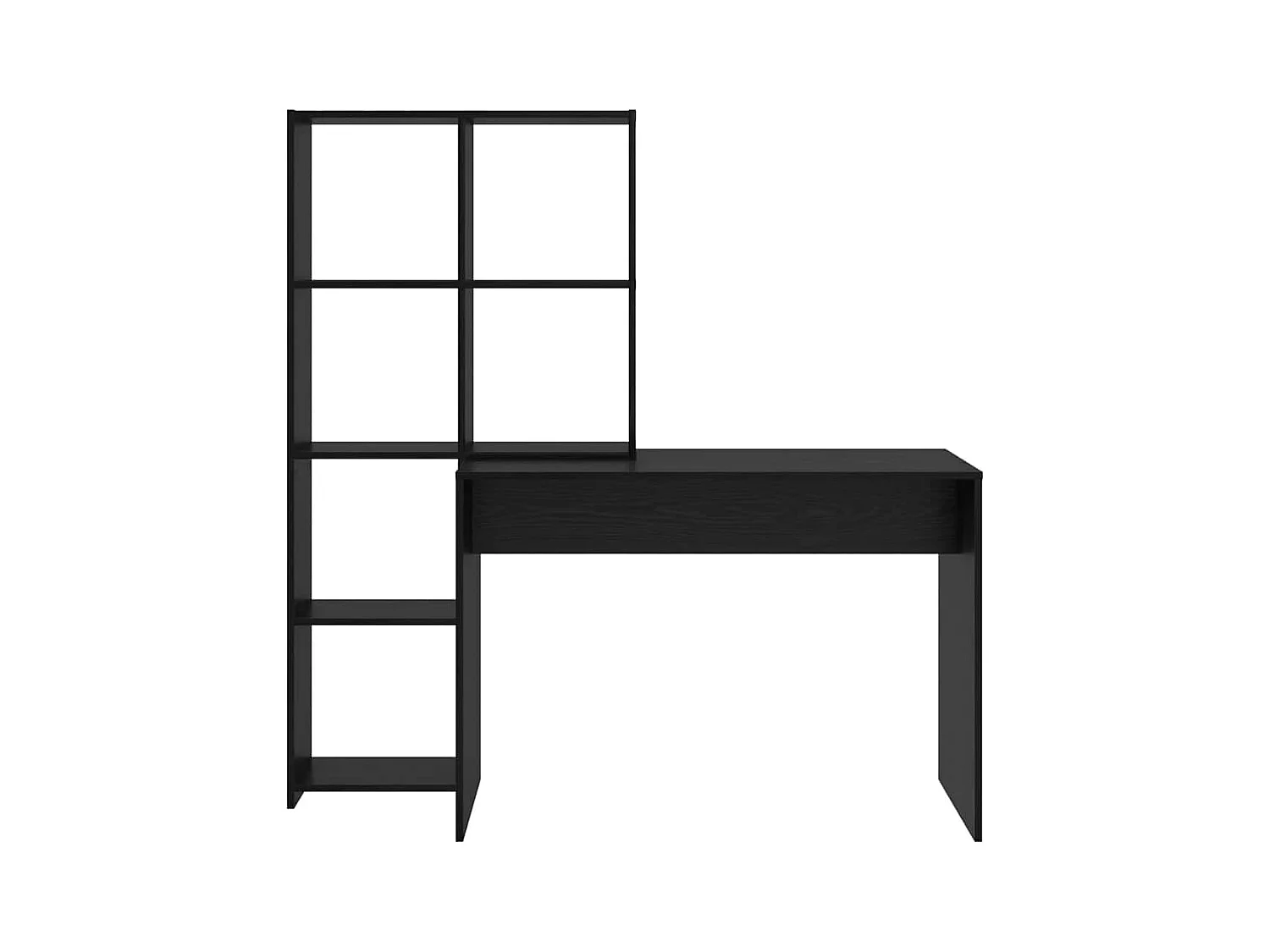 Bureau Chêne noir 138.5 x 55 x 143 cm Bois d'ingénierie